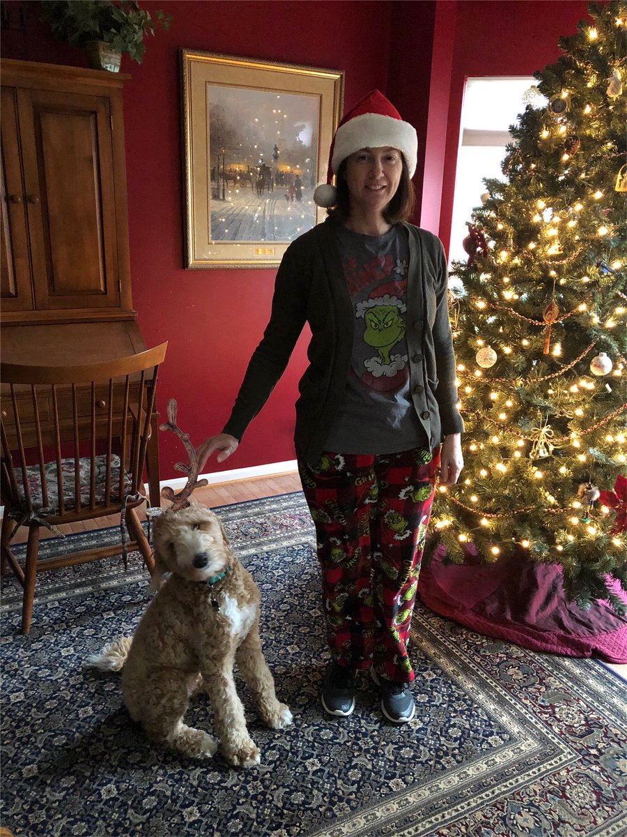 MrsEBilly's tweet photo. The Grinch and Max #12daysofstars https://t.co/tf5412wh48