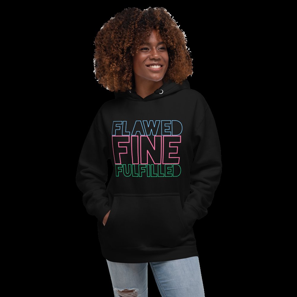 FulfilledCo's tweet photo. New Flawed,  Fine &amp; Fulfilled Hoodie available for our women's Collection!

https://t.co/8riGbgP5Qh https://t.co/bMtu8MMGSY