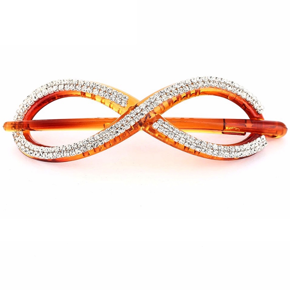 Romantic Infinity Shape Women's Acetate Hair Clips #followme #haircolour #black #cute #bunsandtales