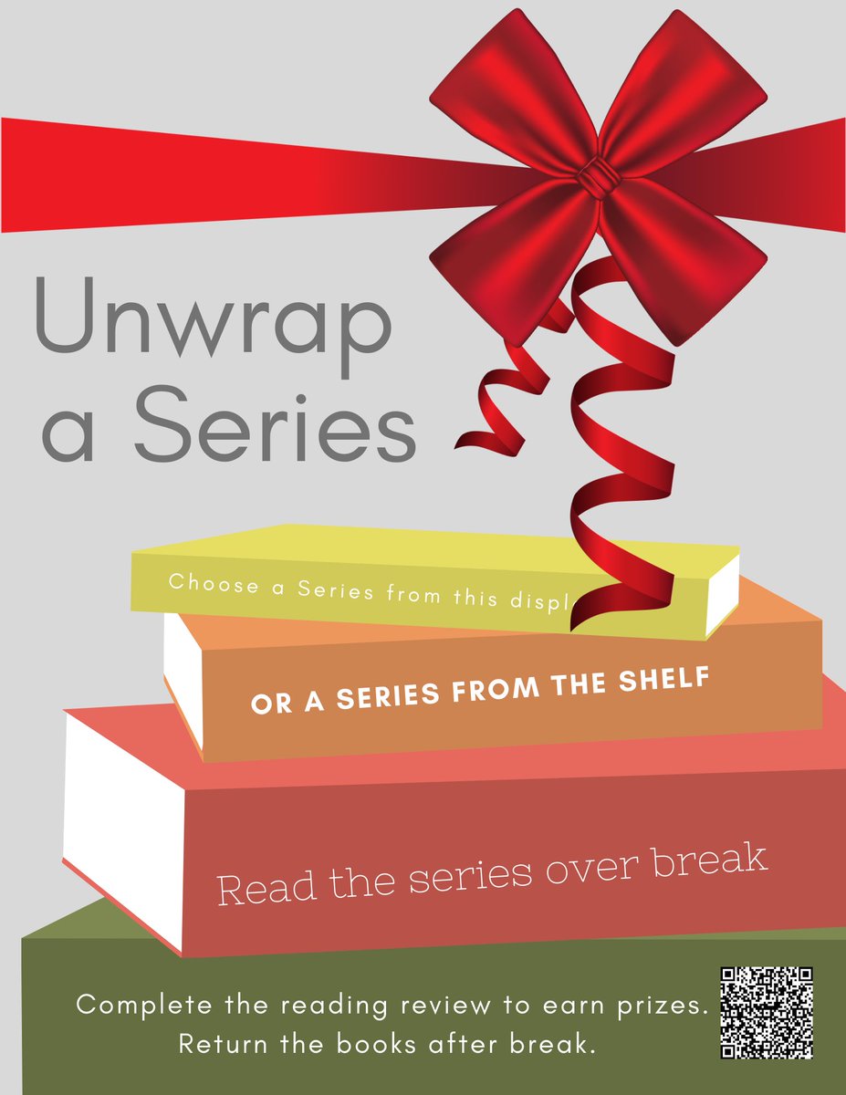 AnitaReads's tweet photo. Along with the e-flyer...here’s our Unwrap a Series display... #credittowhoevercameupwiththis #icantrememberwho #AwtreyReads #UnwrapASeries @AwtreyVikings @glma @CCALMS @LintheLibrary @ihanson12 @OverdueLibTalk @hollyfrilot https://t.co/aXRWcp8Aw1