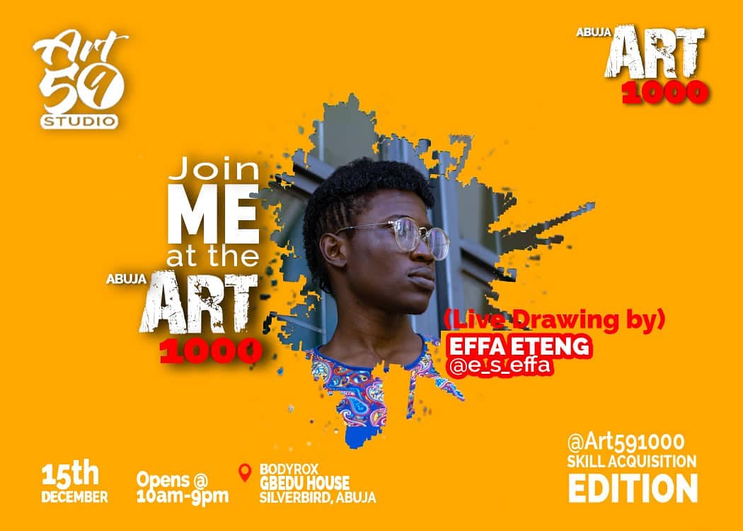 effa_eteng's tweet photo. I'll be speed drawing life on Sunday at BODYROX GBEDU HOUSE, SILVERBIRD ABUJA. I wanna sketch over a thousand people.
#EffaEteng #e_s_effa #effadrawings #effa #speeddrawing #quicksketch #silverbirdgalleria #abuja #drawings #art #drawing #africanart #draw #sketch #artist #artwork https://t.co/Pg5zyoc4vk