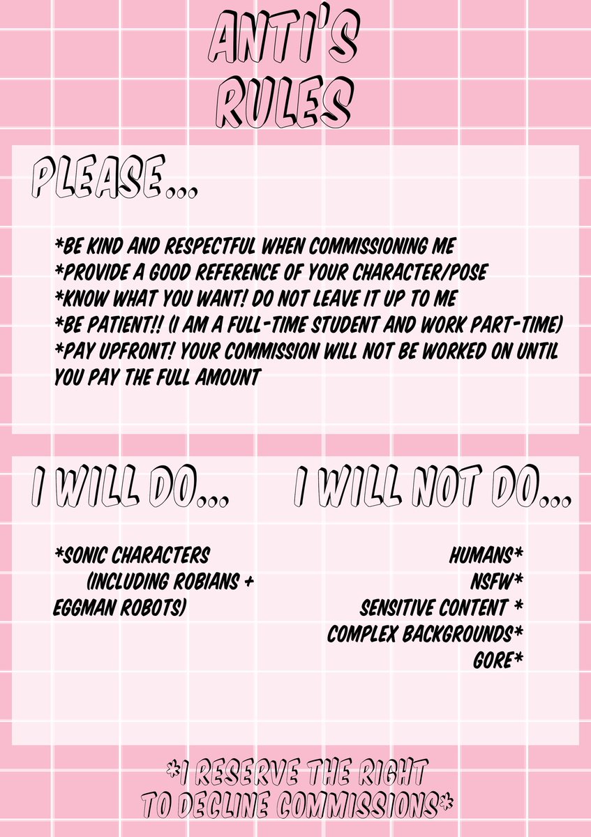 AntiArtArchive's tweet photo. Updated my commission sheet bc my contact info changed a little! So just a reminder that...
🌟COMMISSIONS ARE OPEN !!🌟
🌟RT’s appreciated !!
🌟Ko-Fi: https://t.co/E15tyi6lmT https://t.co/JGONaFwGIK