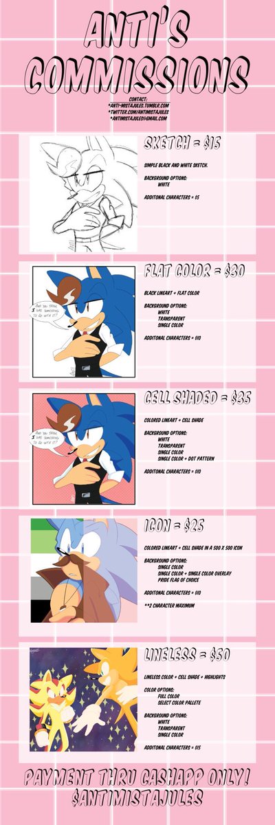 AntiArtArchive's tweet photo. Updated my commission sheet bc my contact info changed a little! So just a reminder that...
🌟COMMISSIONS ARE OPEN !!🌟
🌟RT’s appreciated !!
🌟Ko-Fi: https://t.co/E15tyi6lmT https://t.co/JGONaFwGIK