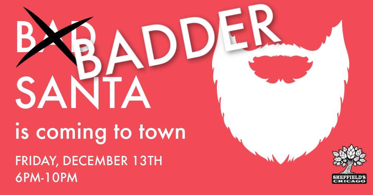SheffieldsBBQ's tweet photo. We had such a blast with #BadSanta & Mrs Claus last wk that we are bringing them back tonight! Sit on Santas lap in his workshop and smile for the camera with festive photo props a plenty.
#SheffieldsSanta #PopUp #BadSantaPhoto #SantaPhotos #SantaSelfie #Lakeview #Wrigleyville https://t.co/SeTWdmpktf