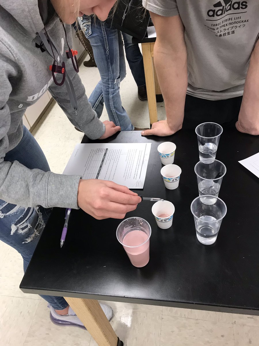 LVanegtern's tweet photo. Vet Science is studying the cardiovascular system. Today, the students are trying to find out who killed Ernie the parrot through a blood typing forensic investigation. #DodgelandProud #AgSci #AgEducation #CornellVet https://t.co/ItN1kIzZli
