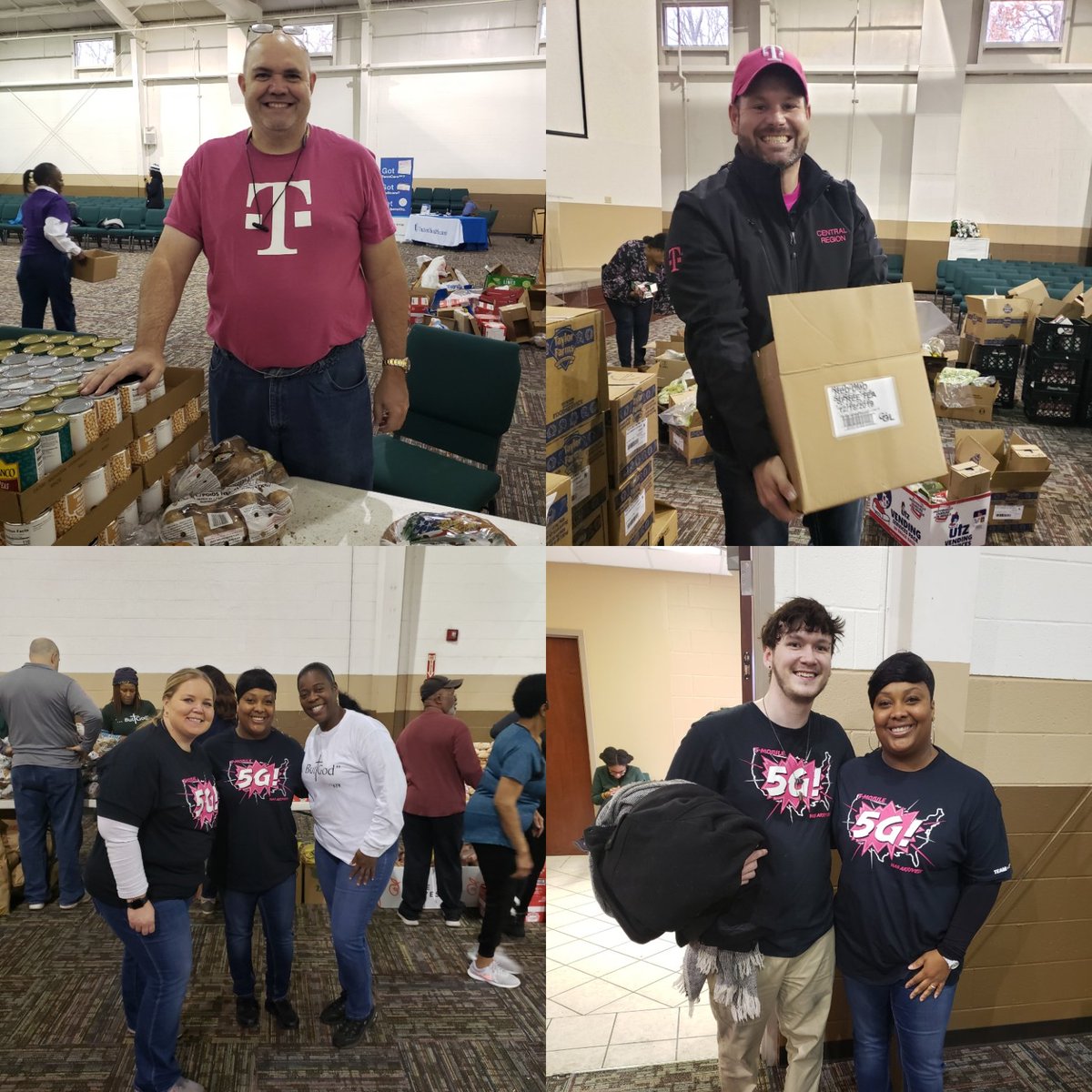 kfromtheone's tweet photo. #givingback Our @tmobilecareers Nashville CEC employees volunteering this morning with the @2HarvestMidTN Mobile Food Pantry. Thank you @AppletonChad for cultivating a culture of servitude for our employees! #weareonefamily https://t.co/4PuxHgCHbr