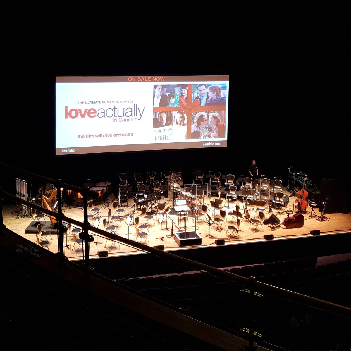 DellGrubb's tweet photo. it doesn't happen very often! #datenight
#loveactuallyinconcert at @sheffieldcity hall https://t.co/CDtg9akXAw