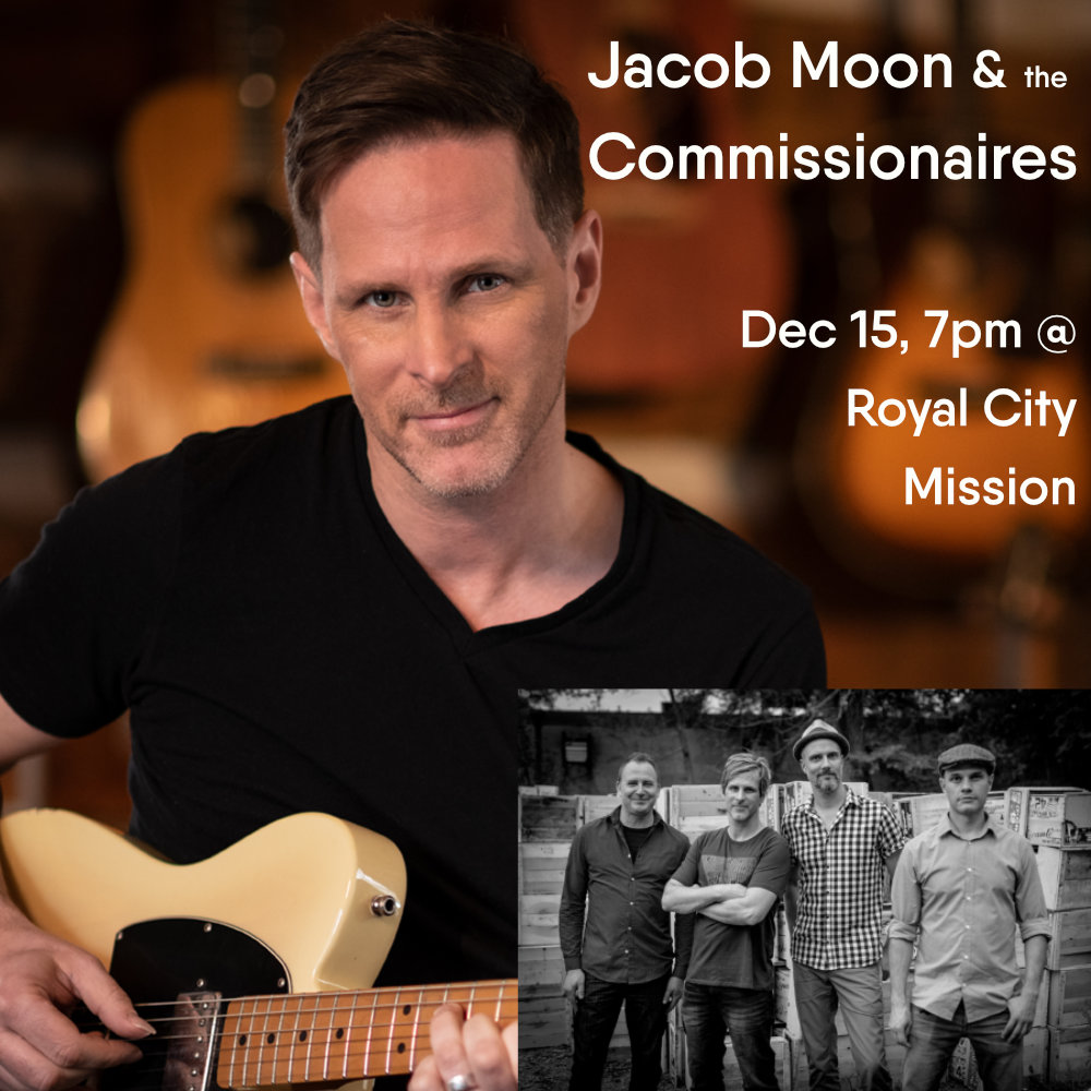 RCMguelph's tweet photo. #JacobMoon + Commissionares, this Sunday night at Royal City Mission. Tickets:https://t.co/1nI0ItwT0M https://t.co/kO3vNE93Pq