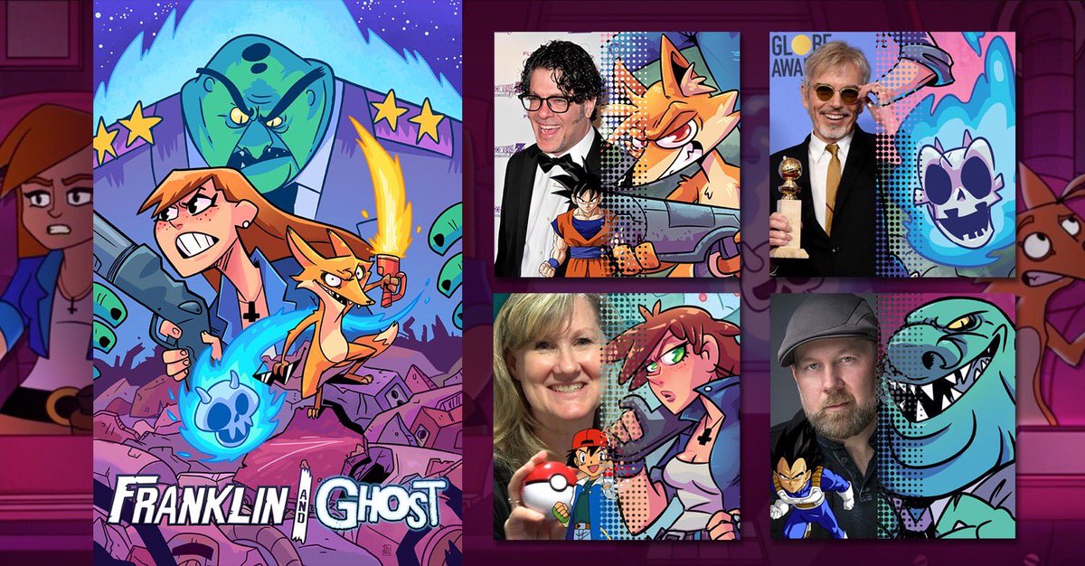 SourcePtPress's tweet image. Our #FranklinandGhost comic by @SomeWriterGuy &amp;amp; Nic Touris is getting an animated series w/ the vocal talents of Billy Bob Thornton, @SeanSchemmel, @VoiceOfVegeta, and @TheVeronicaT!
@IGN is giving the 1st look at it HERE: nofoxgiven.tv