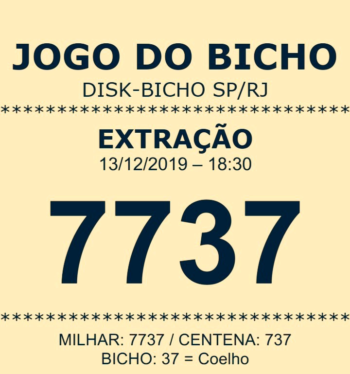 Jogo Do Bicho Sp-rj