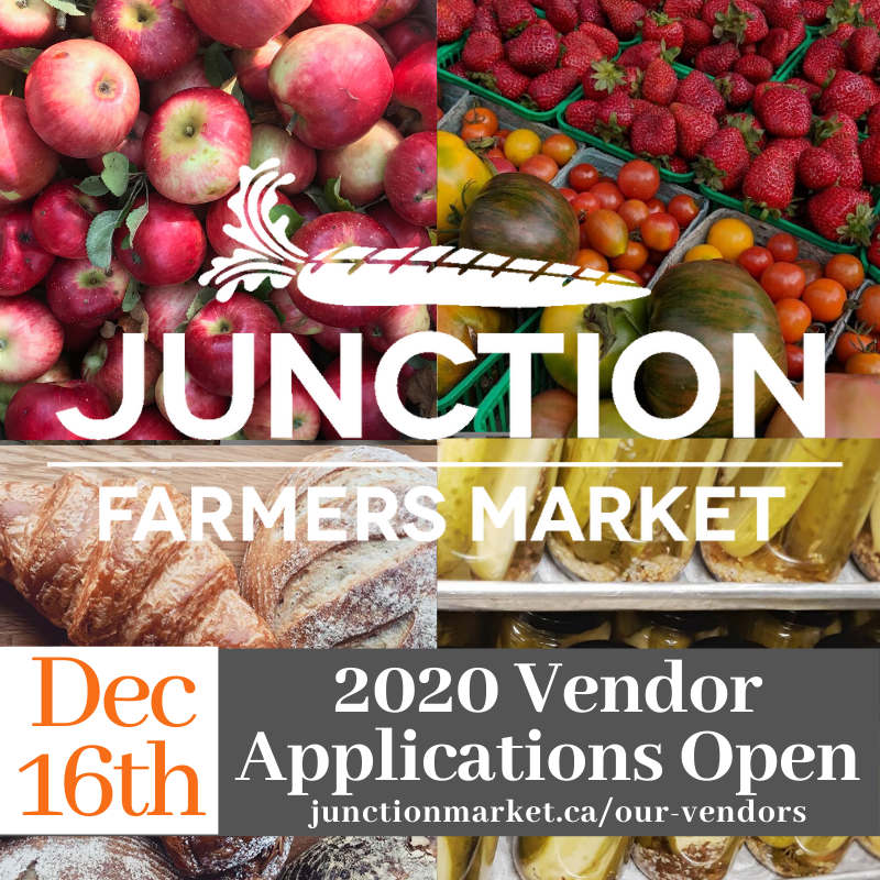 ARE YOU A FOOD GROWER OR FOOD ARTISAN? JFM 2020 #Vendor applications OPEN MONDAY, Dec 16! #farmers #foodartisans #localfood #farmersmarket #junction #junctionmarket #junctionfarmersmarket #junctionTO <a href="/torontojunction/">The Junction BIA</a>