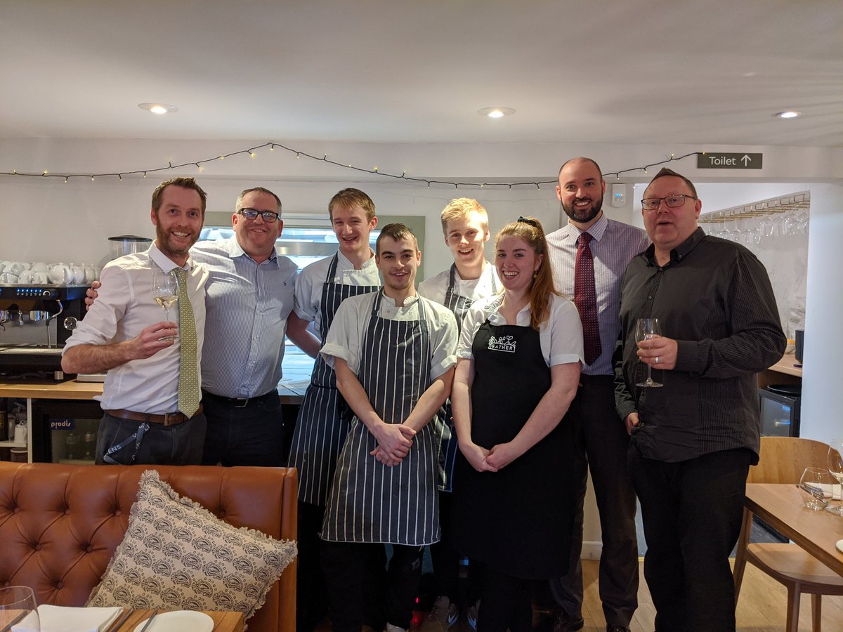 Fantastic lunch today @gathertotnes courtesy of @torbayclearance The food, ambience and service was top rate. These guys are in their early 20's and run their own fine dining restaurant. Huge credit to them and give them a visit - you will not be disappointed!