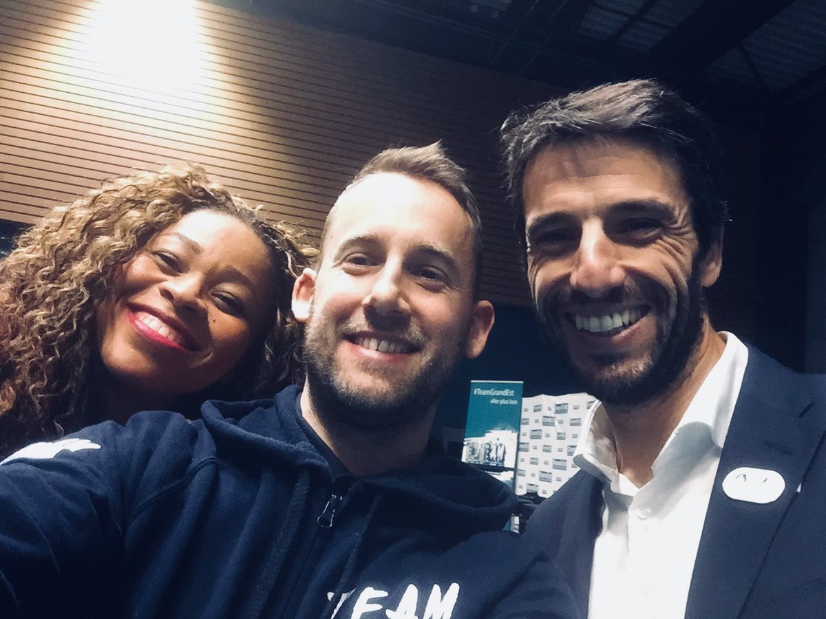 Lancement #GrandEst #TerredeJeux2024 avec #TeamGrandEst <a href="/JeanROTTNER/">Jean ROTTNER</a> <a href="/TonyESTANGUET/">Tony Estanguet - OLY</a> <a href="/jpomeyer1/">OMEYER Jean Paul</a> <a href="/nina_kanto/">Kanto Njitam Nina</a> à <a href="/maizieres_metz/">Maizières-lès-Metz</a>