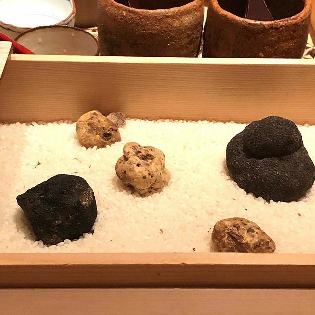 JamesWaddingto3's tweet image. Japanese Stone Garden except it’s white and Black truffles @endoatrotunda from chef @kazutoshi.endo  Great food, theatrical experience. #foodie #michelinstar #londonfood #chef