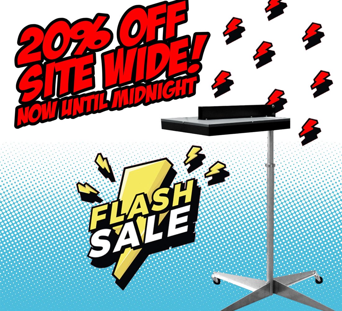 SPD_ScreenPrint's tweet image. 🚨FLASH SALE🚨Now until midnight take 20% off the entire site excluding equipment. Use code JOLLY20 on checkout!

Screenprintdirect.com
________________________________
Have a picture or video to share with us? Send it over in a DM or tag us @/#screenprintdirect