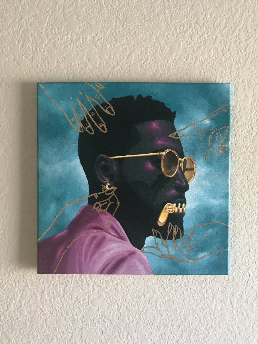 hueydynamite's tweet photo. I’m working on a new series of paintings that illustrate the tactics we use on each other to make a situation work in our favor.

The Games That We Play, Part 1: “Silence Remains Golden”

Acrilyic on Canvas https://t.co/mSSxsxlxdL