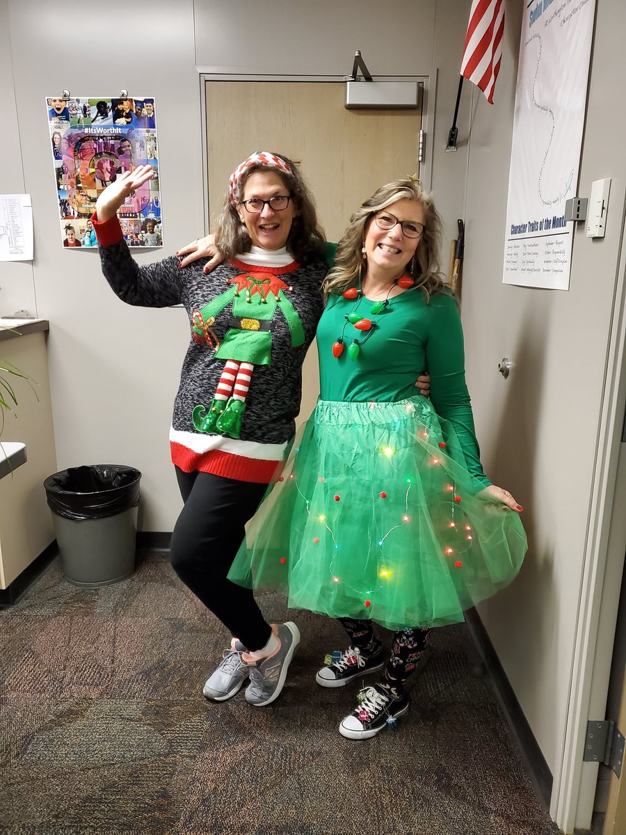 Ugly sweater day doesn't get much better than this! Love our <a href="/WoParkSharks/">Worthington Park Elementary School</a> #ItsWorthIt