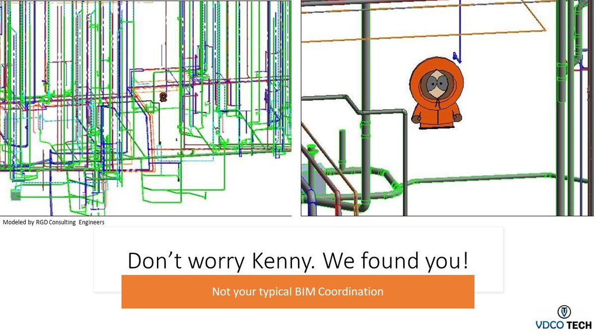 My BIM Compliance Review team is the best! Look who we just found in our FAU model review! 😂 Nothing gets past <a href="/VdcoTech/">VDCO Tech Inc.</a> and <a href="/TheWeitzCompany/">The Weitz Company</a>.  Kenny you’re not in  #SouthPark anymore! #BIM