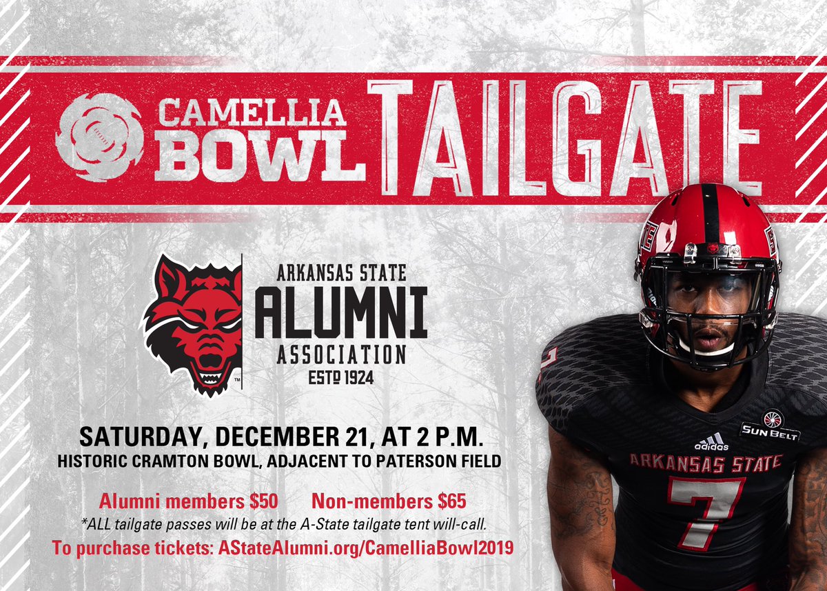AStateAlumni's tweet image. We’re going bowling!  Get your tailgate tickets NOW at AStateAlumni.org/CamelliaBowl20… #WolvesUp #AstateAlumni #CamelliaBowl