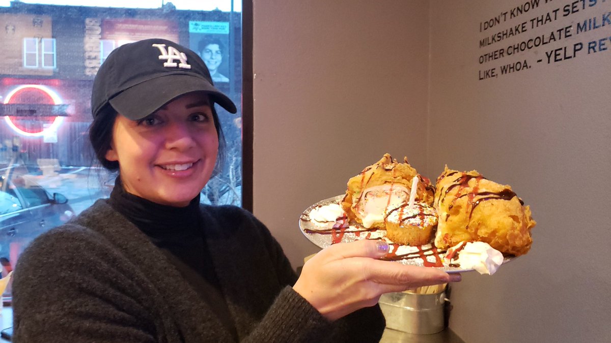 Ice cream cake fried burrito. Wtf. Are you serious. Hey <a href="/McDonalds/">McDonald's</a> our ice cream machine is never broken. #Buffalo #buffalove #icecream