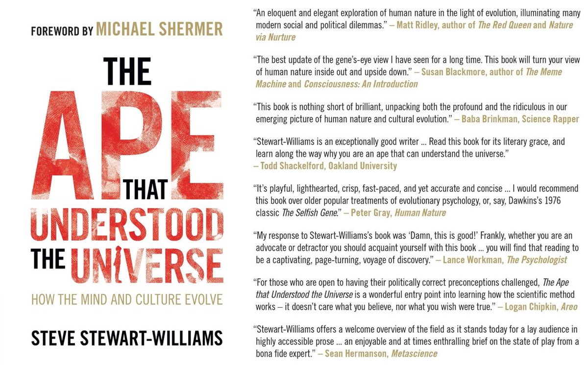 For more on the origins of human sex differences, check out Chapter 3 of my book The Ape That Understood the Universe – featuring a new foreword by the inimitable  @MichaelShermer!   https://www.amazon.com/Ape-that-Understood-Universe-Culture/dp/1108732755/ 10/10