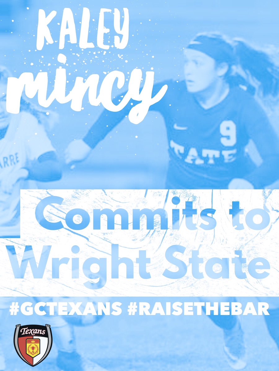 GulfCoastTexans's tweet photo. Congratulations to @kaleymincyy for committing to Wright State! #RaiderUp #gctexans #raisethebar https://t.co/JzJdfhIksZ