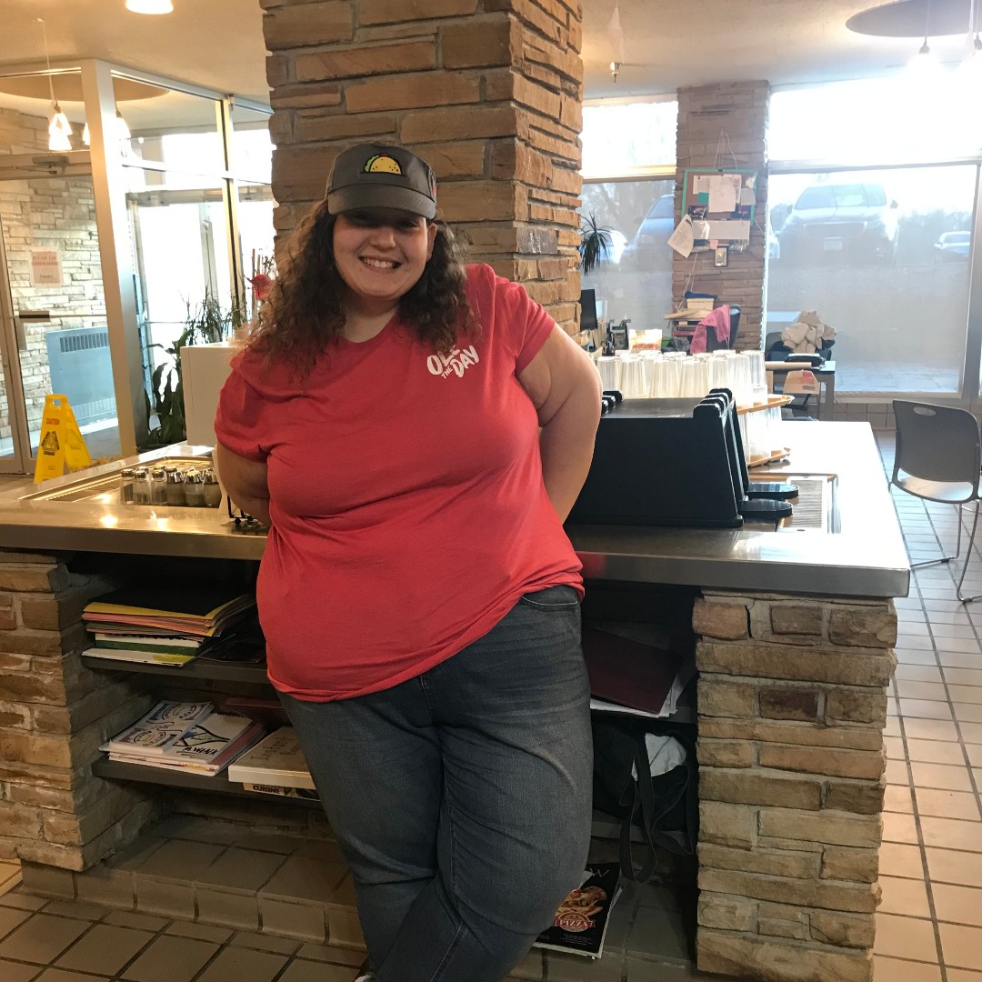 Passageway_Iowa's tweet photo. Passageway member Tiffany N started a new job at Taco John's today.  She said she had a great first day.  
#passagegram #employment #members #community https://t.co/RjEa4fJiEF