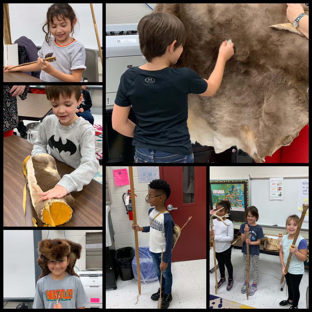 A visit from Jamestown.  Learning all about the Powhatan Tribe! 🦌