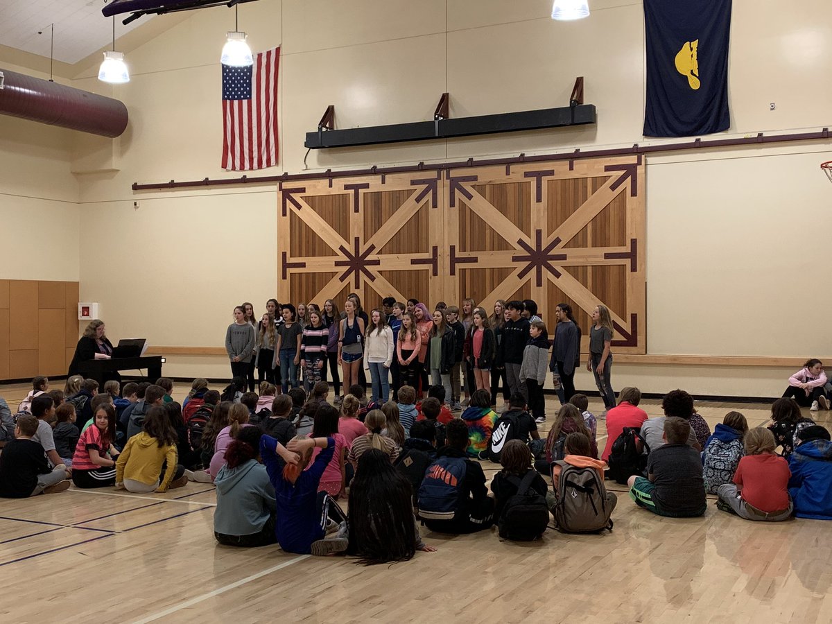 Thank you, Wood MS Music Dept, for showing our 5th graders what they can look forward to next year!