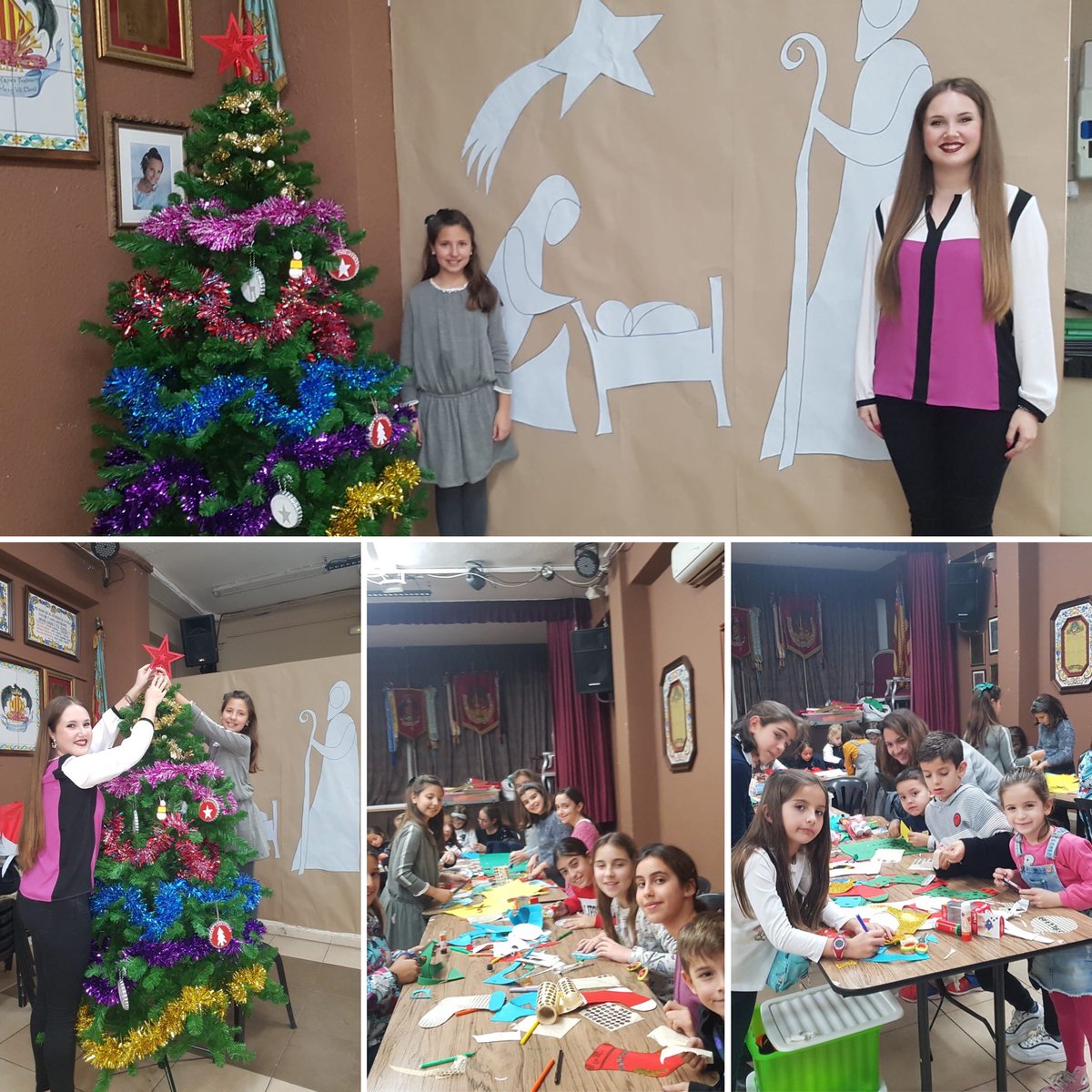FallaFontanars's tweet image. Llega la Navidad y nuestros infantiles cargados de ilusión y buenos sentimientos han decorado el casal en compañía de nuestras representantes #Fallas20