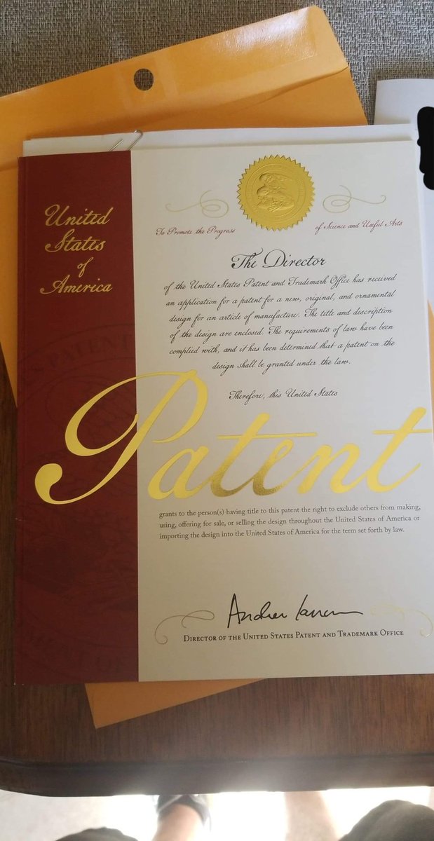 ulrik05's tweet photo. So excited to announce, I have recieved my patent for my product gigagaurd !!! Time to see what 2020 brings Nobullesports!!!! Christmas came early! https://t.co/dITkMnW33T