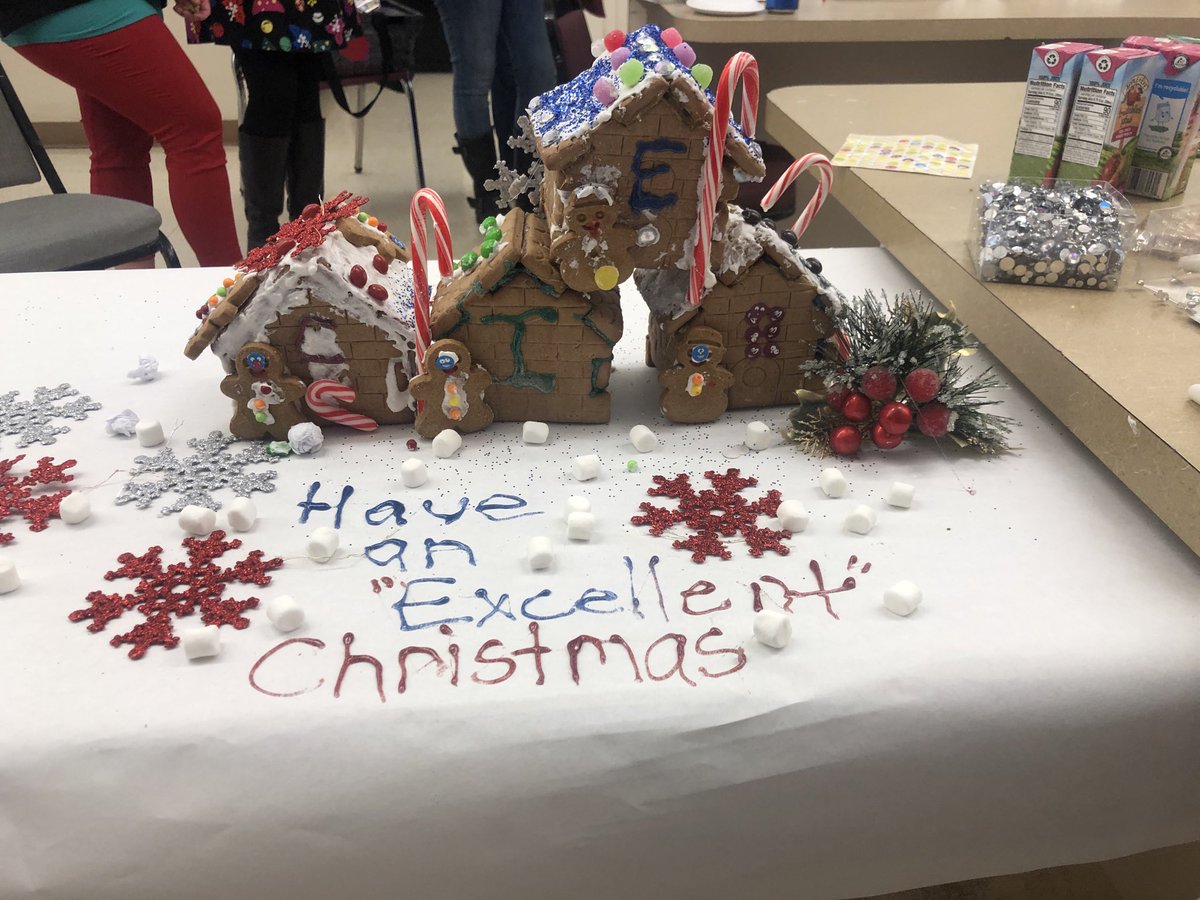 dwilcoxson_'s tweet photo. House of Excellence LFs win the most fun gingerbread house ! https://t.co/8jxZ7RHyhp