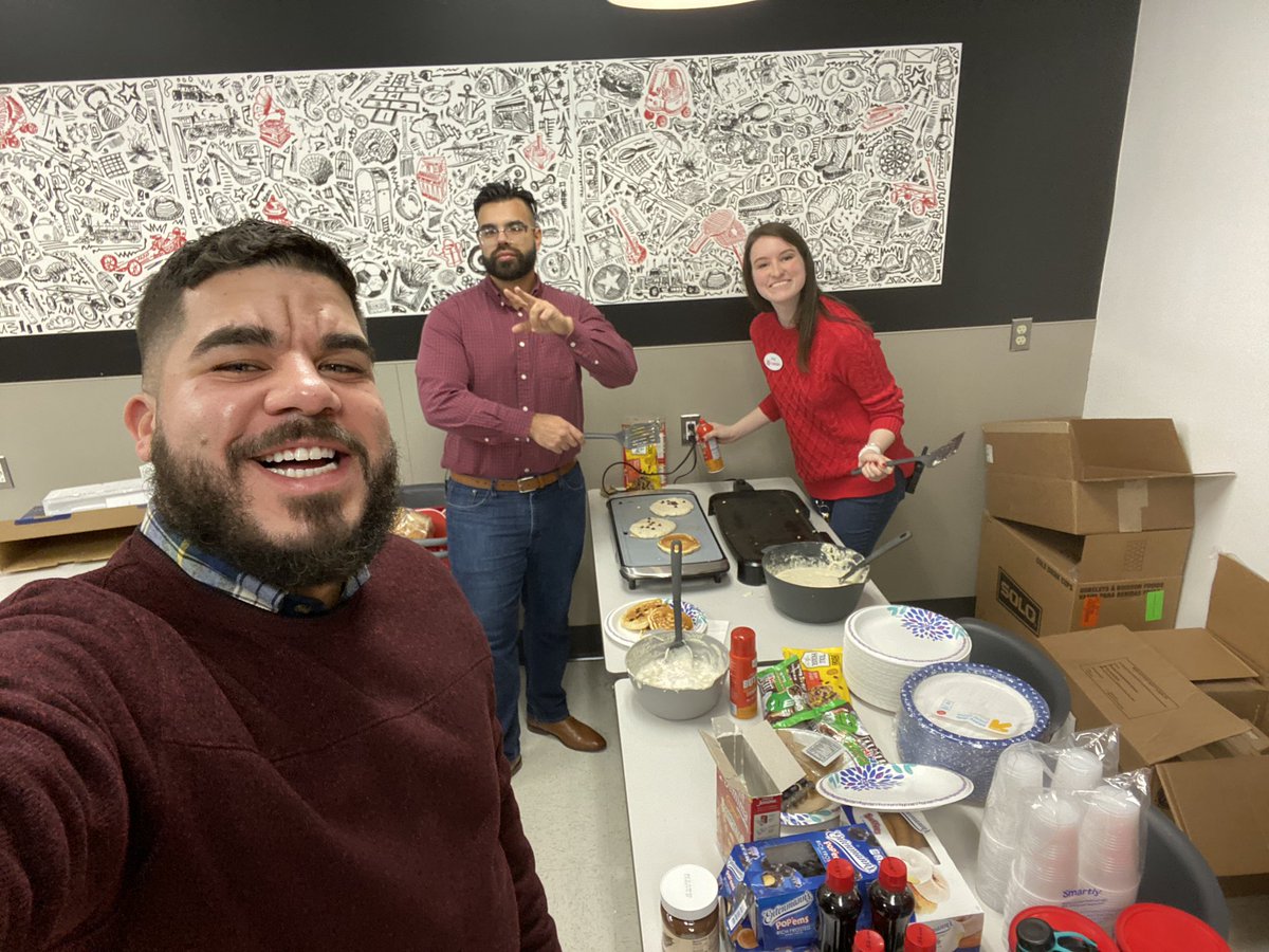 Amy Sullivan (@aim4thetarget) on Twitter photo We had a holly jolly Friday as a leadership team here in 2430...started the day flipping pancakes for the team and ended with our annual holiday card photo! 🎄🎅🏻 Coming soon to a mailbox near you 💌🥰 <a href="/joe_hocking1/">Joe Hocking</a> <a href="/DavePFromTarget/">Dave Pacheco</a> <a href="/Puneet_Math/">Puneet Mathur</a> We had a holly jolly Friday as a leadership team here in 2430...started the day flipping pancakes for the team and ended with our annual holiday card photo! 🎄🎅🏻 Coming soon to a mailbox near you 💌🥰 <a href="/joe_hocking1/">Joe Hocking</a> <a href="/DavePFromTarget/">Dave Pacheco</a> <a href="/Puneet_Math/">Puneet Mathur</a>