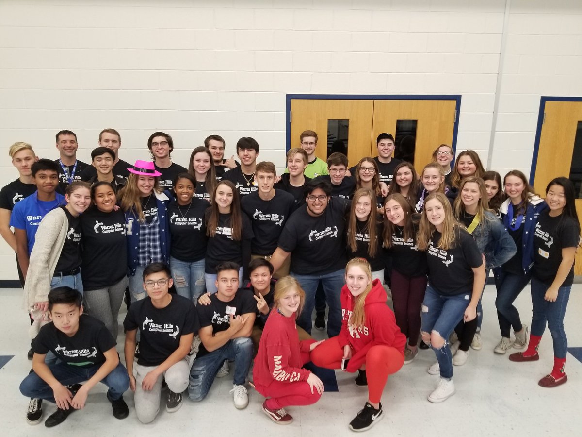 WHCompSci's tweet photo. CS@WH mentors put in many hours planning CodingWithKids over the last 2 months.  Couldnt have gone better!!!   So proud of you all. https://t.co/OnXsQXnNzf