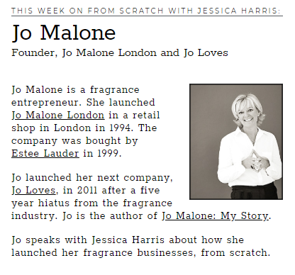 Meet perfumer &amp; founder of <a href="/JOLOVESofficial/">JO LOVES</a>, Jo Malone, the fragrance creator behind some of the world’s best scents  bit.ly/2Pbxp9r
