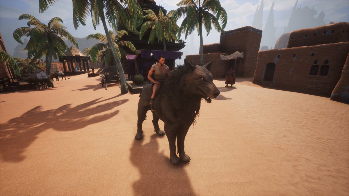 My new favorite mount, thank you Exiles Extreme! #conanexiles  <a href="/ConanExiles/">Conan Exiles</a>