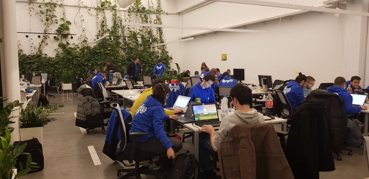 mirjanakolarov's tweet photo. Teams at our @Levi9company 4th hacaton are super eager, some of them to win and some to learn. 16h have passed and they refuse to sleep. #Hack9 https://t.co/7B9aN50qWV
