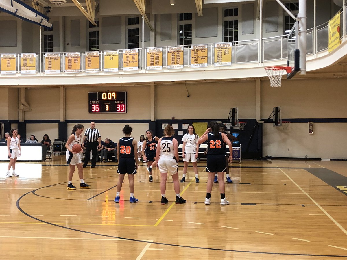 SAINTS JV Basketball final, Saints win over Norfolk Academy, is 46-37. <a href="/StCatherinesRVA/">St. Catherine's School</a>