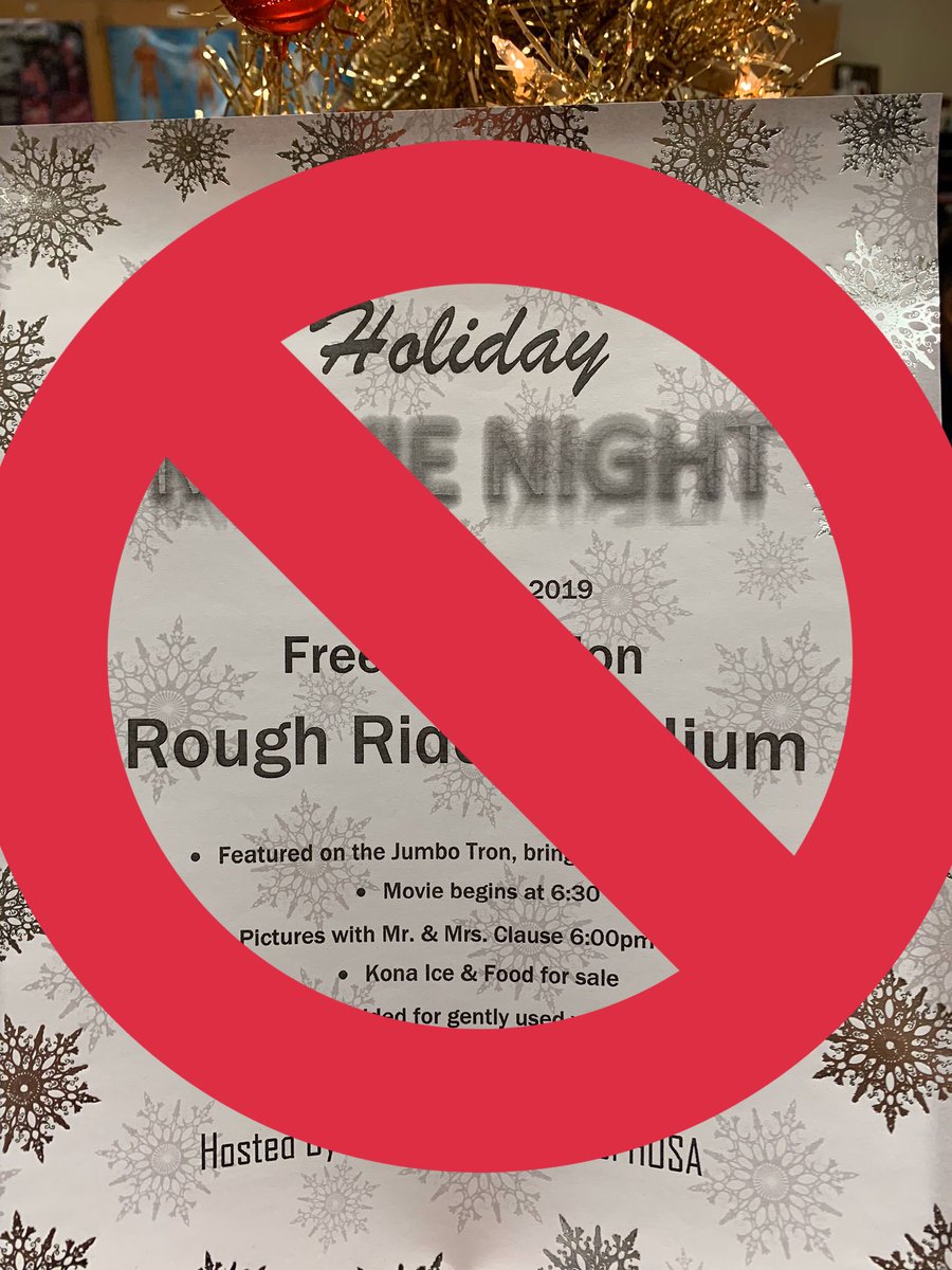 ATTN: Movie Night (December 18th) has been cancelled. We apologize for the inconvenience.