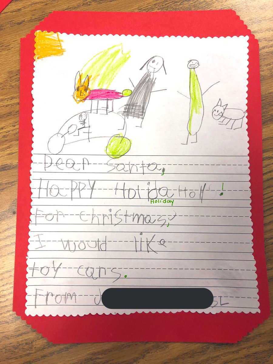 missgilbert23's tweet photo. Are you on Santa’s good list? These kiddos sure are! Check out their #LettersToSanta 🎅 #CountdownToWinterBreak https://t.co/3nzsP36jcp