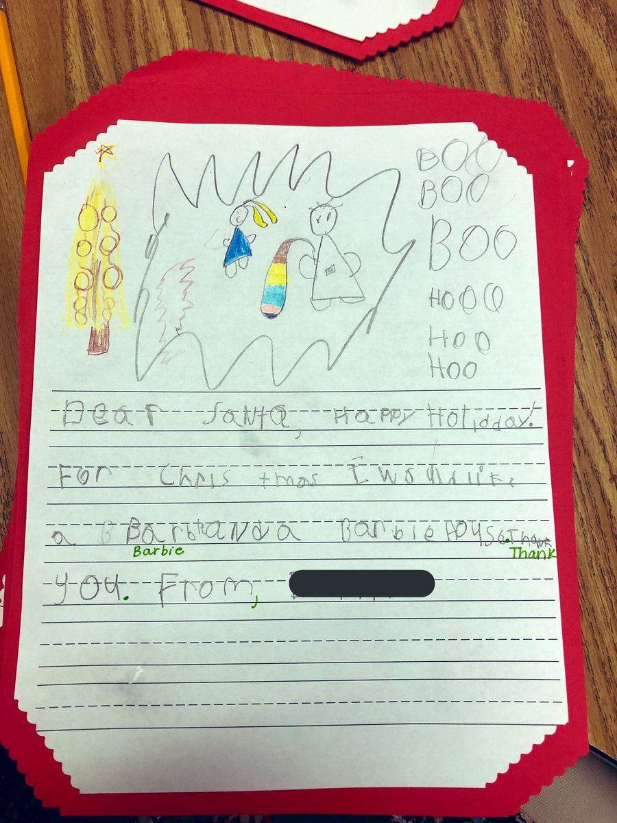 missgilbert23's tweet photo. Are you on Santa’s good list? These kiddos sure are! Check out their #LettersToSanta 🎅 #CountdownToWinterBreak https://t.co/3nzsP36jcp