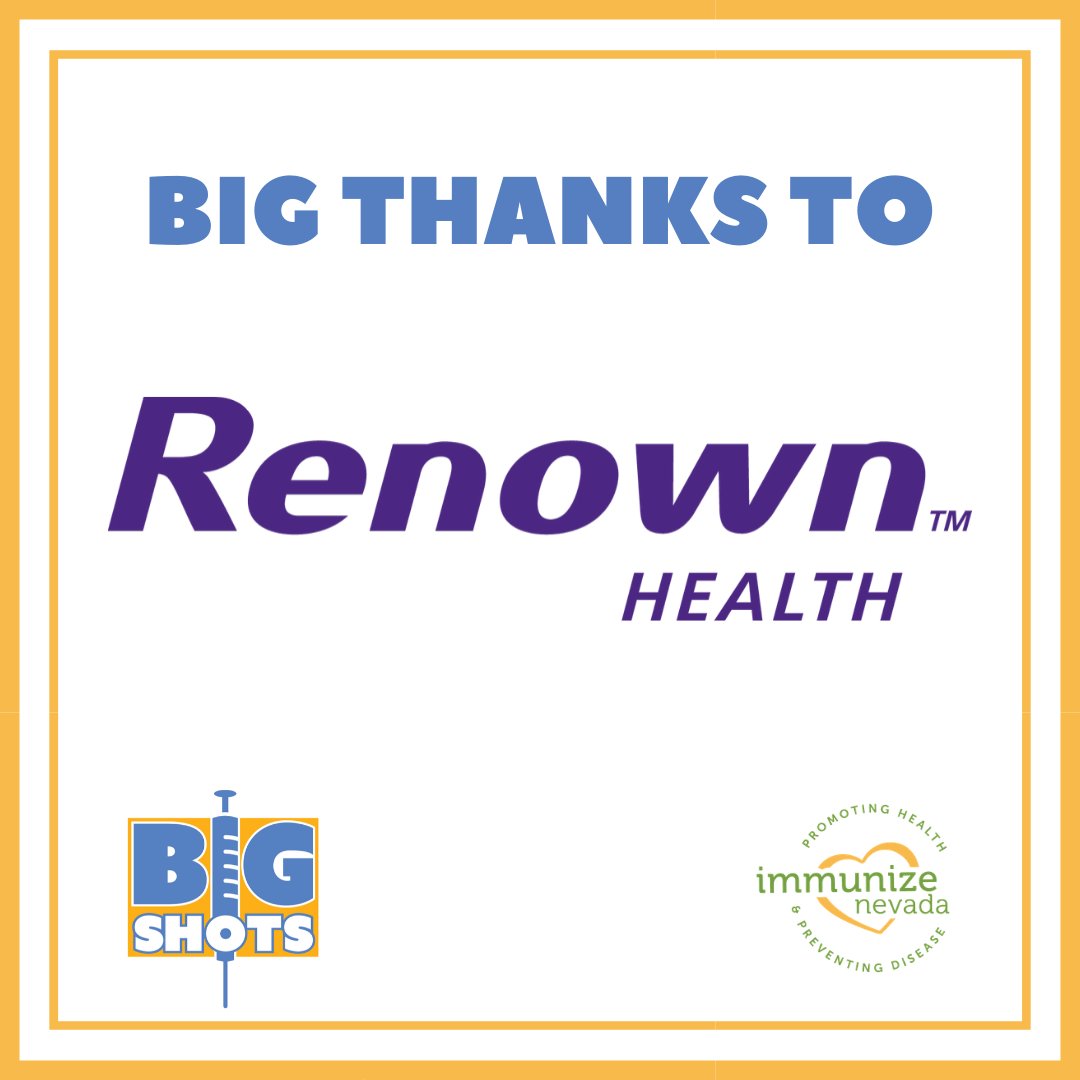 ImmunizeNV's tweet photo. BIG THANKS to Renown Health, our #BigSocksforBigShots sponsor!

Renown is northern Nevada’s healthcare leader and Reno’s only locally owned, not-for-profit health system.

Thank you for sponsoring our socks and for supporting immunizations!

#ivax2protect #injectcommonsense https://t.co/g57AAyZaFD