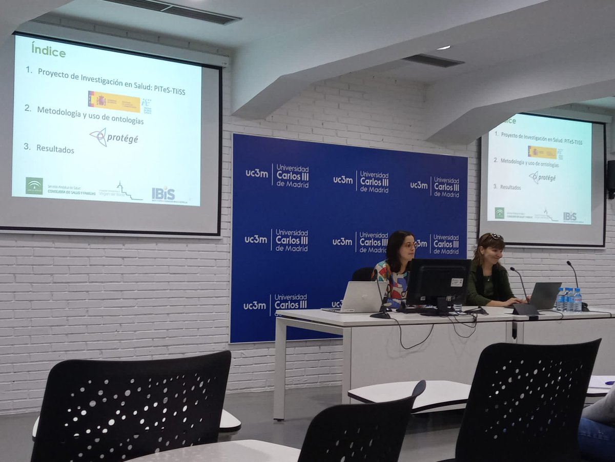 celalvrom's tweet photo. Gracias a @evamen @uc3m por la sesión #VES1920 #VESPOC en la que he podido mostrar que el proyecto #pitestliss se basa en #ontologias y metodologías de interoperabilidad semántica
#grupodeinnovaciontecnologia @GiThuvr @HospitalUVRocio @ibis_sevilla https://t.co/Bk4AescN9Z