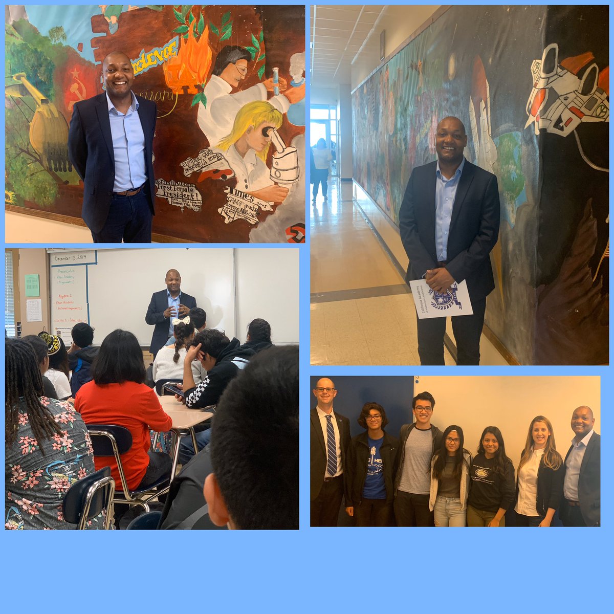 CAMSLBUSD's tweet photo. Thank you to #CDEfoundation and #CADeptEd Deputy Superintendent Jackson for speaking with our students today. Mr. Jackson, always happy to have alumni back on campus, come by anytime! #proud2beLBUSD #REBELSinSTEM https://t.co/ZtuxbXbG0u