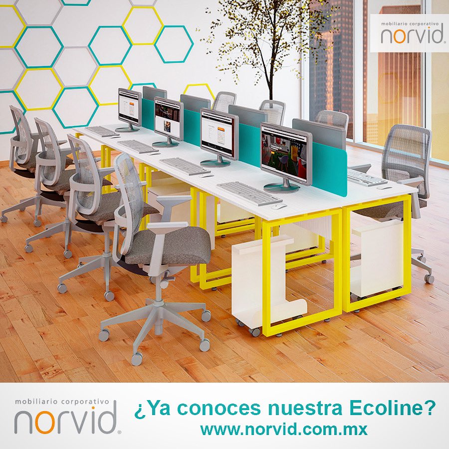 Nuestra línea Ecoline se adapta a tus espacios por su diseño, colores y versatilidad. Dale ese toque de color q tu oficina. Visita de Nuestro Showroom • 56 15 44 88  #Office #Mobiliario #Muebles #MueblesDeOficina #Norvid #Diseño #Interiorismo #Arquitectura