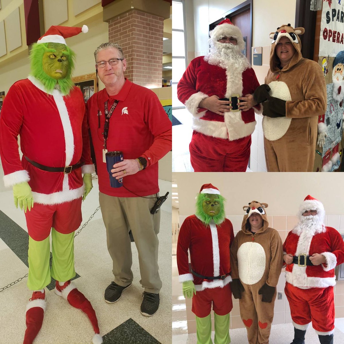 Who spotted these Christmas characters at PHS today? Santa was checking his list to see who gets to exempt some finals, Rudolph was assisting, and well... The Grinch was up to his usual shenanigans. Mr. Froman had to ask him to stop.  🎄🎅🦌   #ncisd #ncisd_cte #phsfocus2020