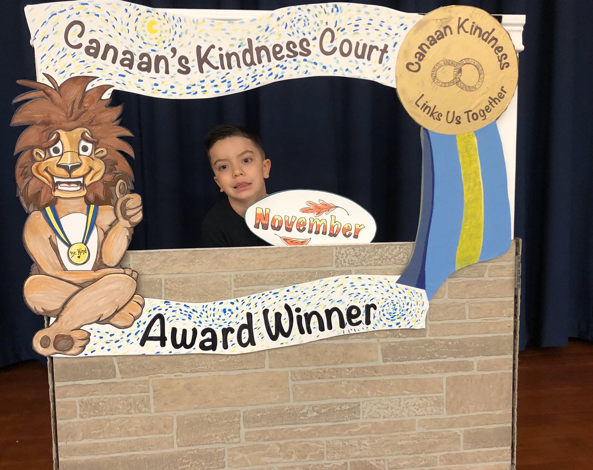 CanaanSchool's tweet photo. @CanaanSchool’s first “Kindness Court” breakfast.  Some winners from our latest kindness court iniative.  All winners photos will be proudly displayed in the school!! In a world where you can be anything — BE KIND!! @PatMedSchools @PMinstruction @HRpmschools #GoPatMed https://t.co/fFiFZZkIAr