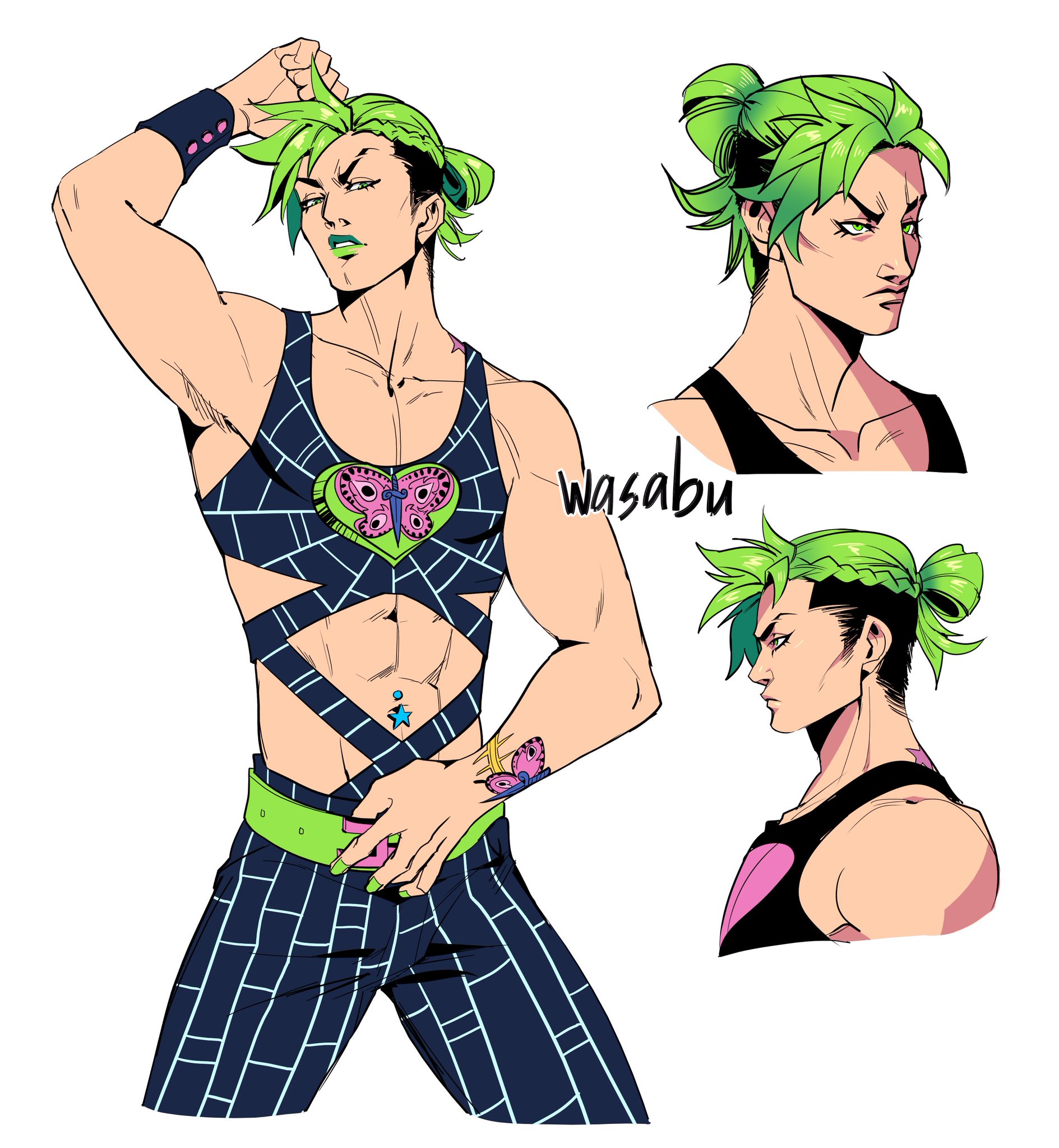 “genderbend!Jolyne 
from november patreons” .