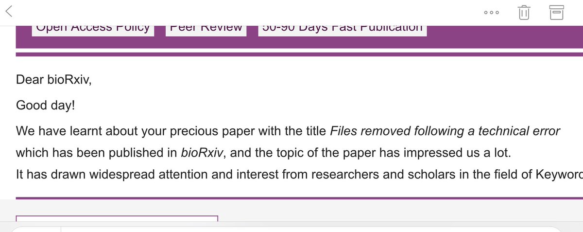Best predatory journal spam invite ever 🤣