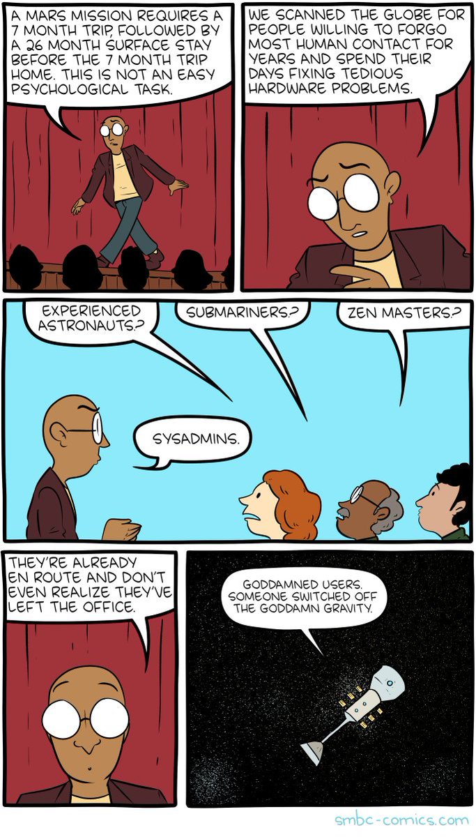 nixcraft's tweet image. To Infinity and Beyond! Credit smbc-comics.com/comic/mars
